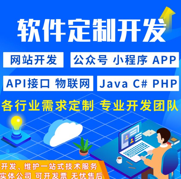 网站小程序公众号app软件开发系统制作api接口对接物联网商城定制